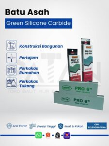 Batu Asah Green Silicone Hioshi