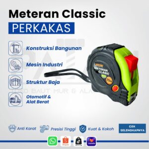 Meteran Classic Hioshi Rol Meteran Karet