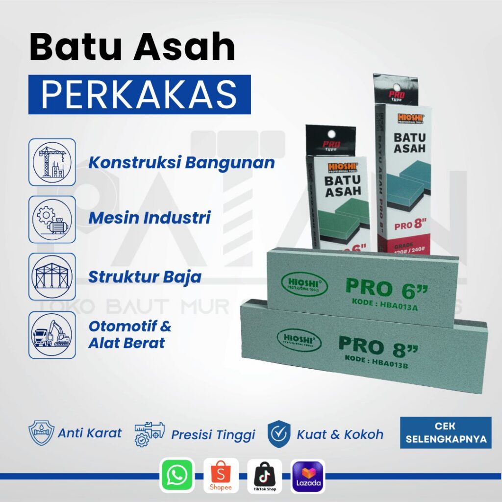 Batu Asah Green Silicone Hioshi